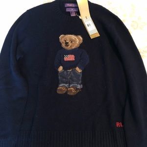 Ralph Lauren Purple Label Cashmere Bear Sweater